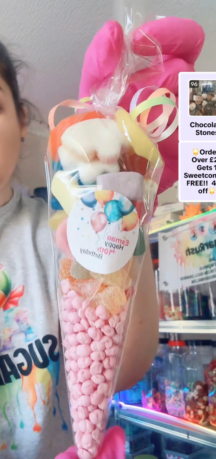 Large Personalised Sweetcones
