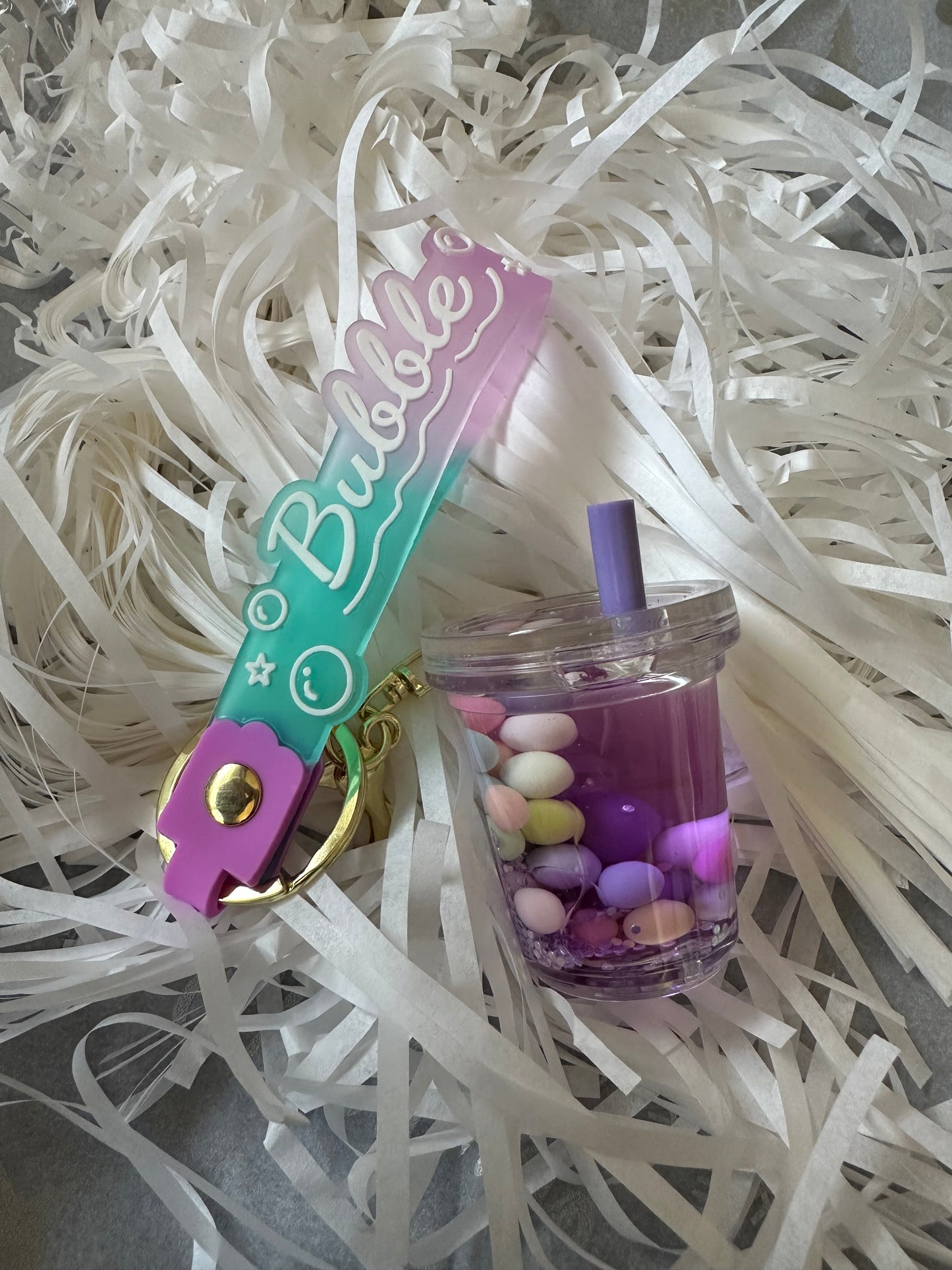 Boba Slime Keychain