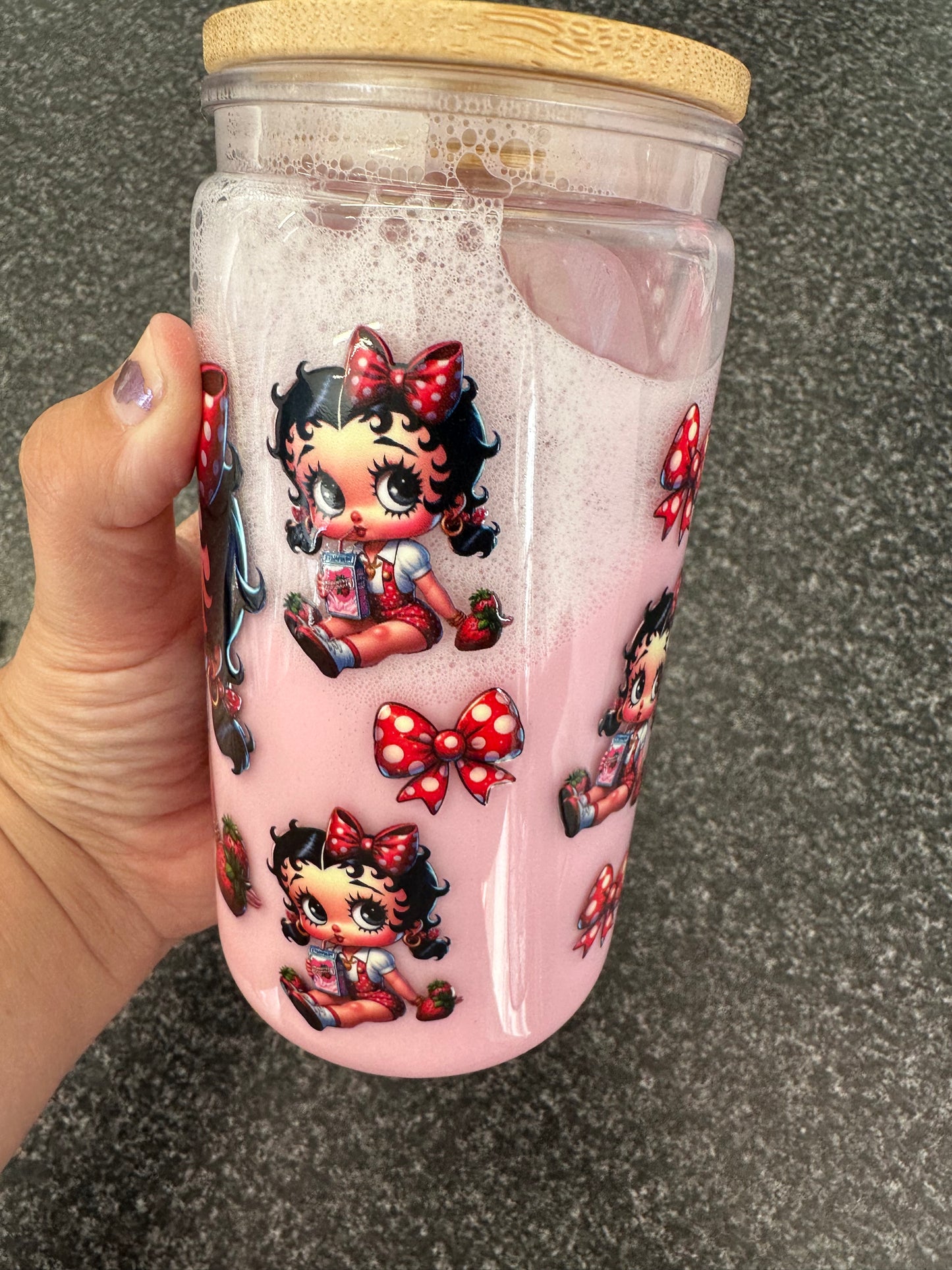 Strawberry Milkshake BettyB Boba
