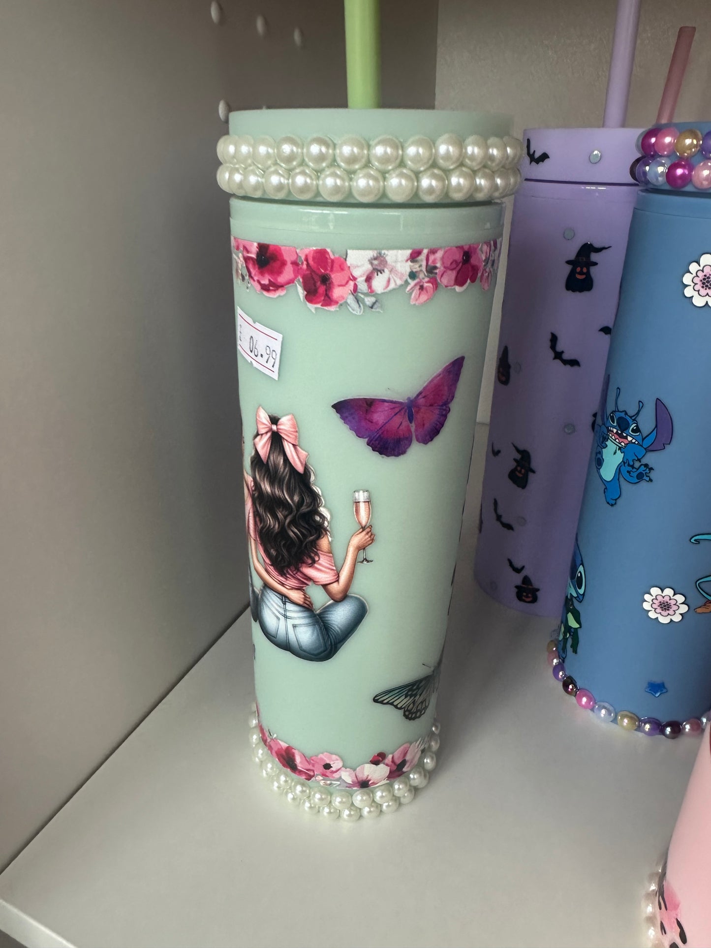 Tall Pastel Tumblers