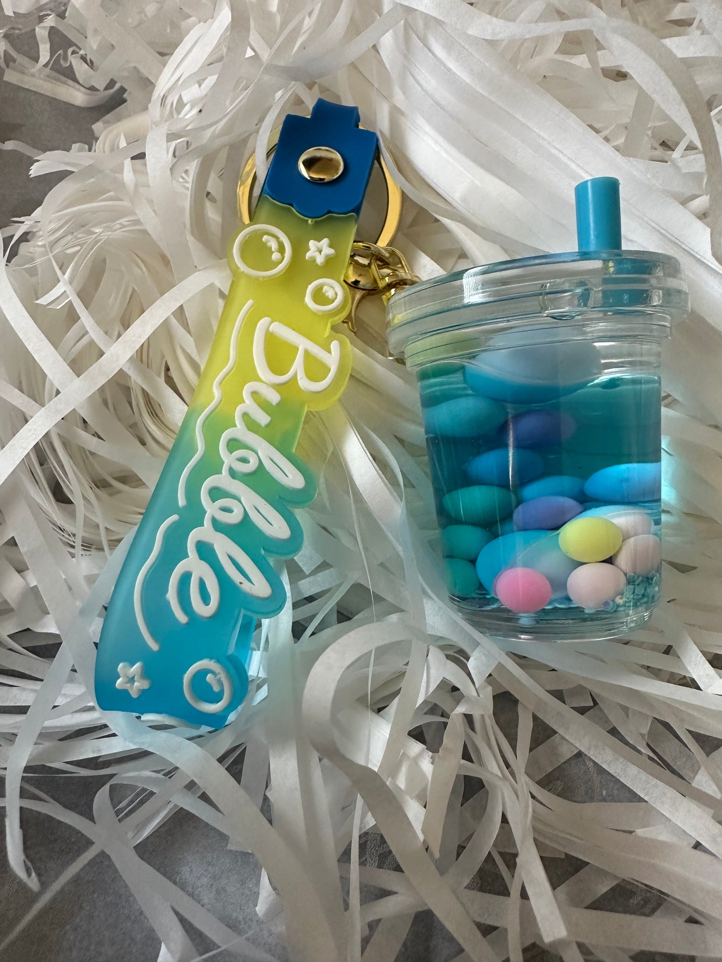 Boba Slime Keychain