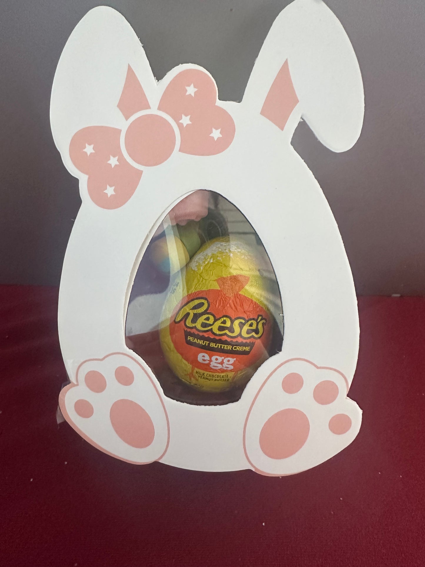 Easter Bunnies with candy and egg