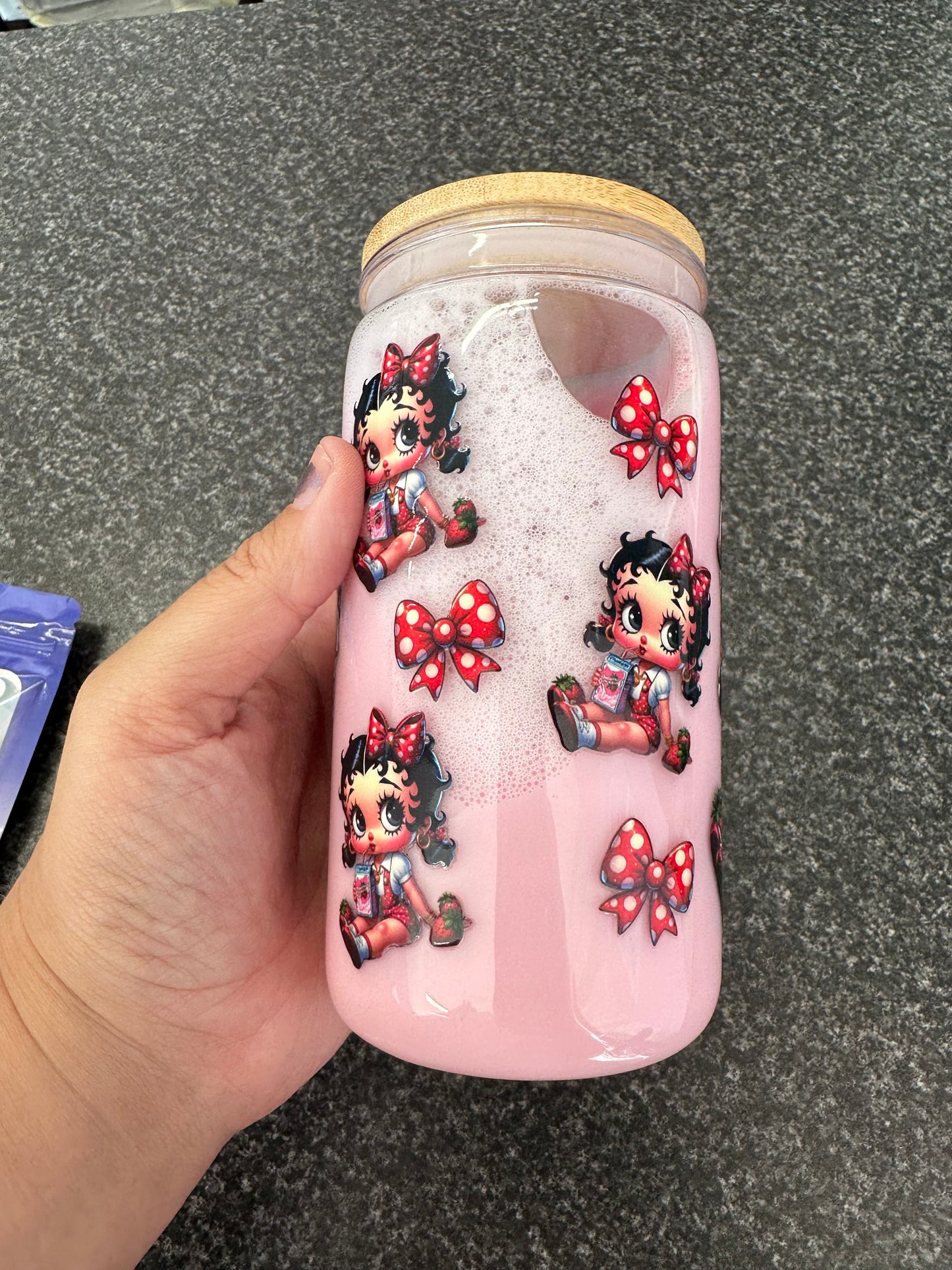 Strawberry Milkshake BettyB Boba