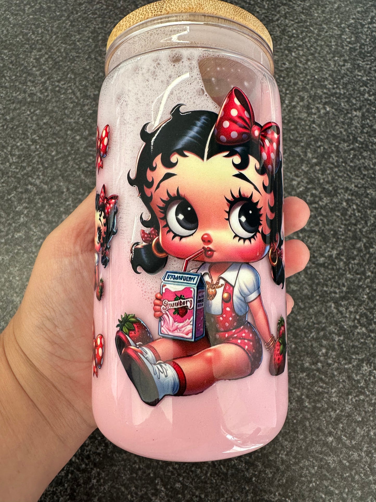 Strawberry Milkshake BettyB Boba