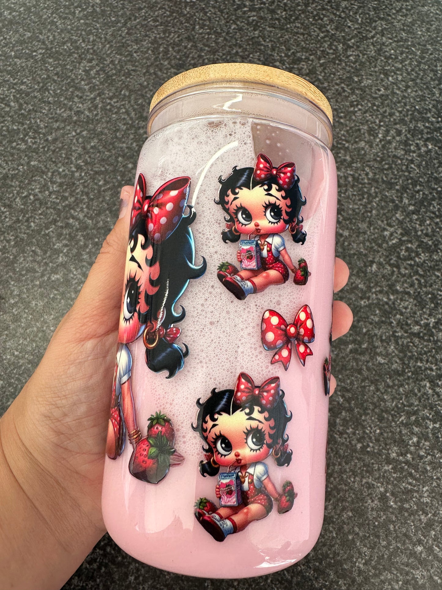 Strawberry Milkshake BettyB Boba