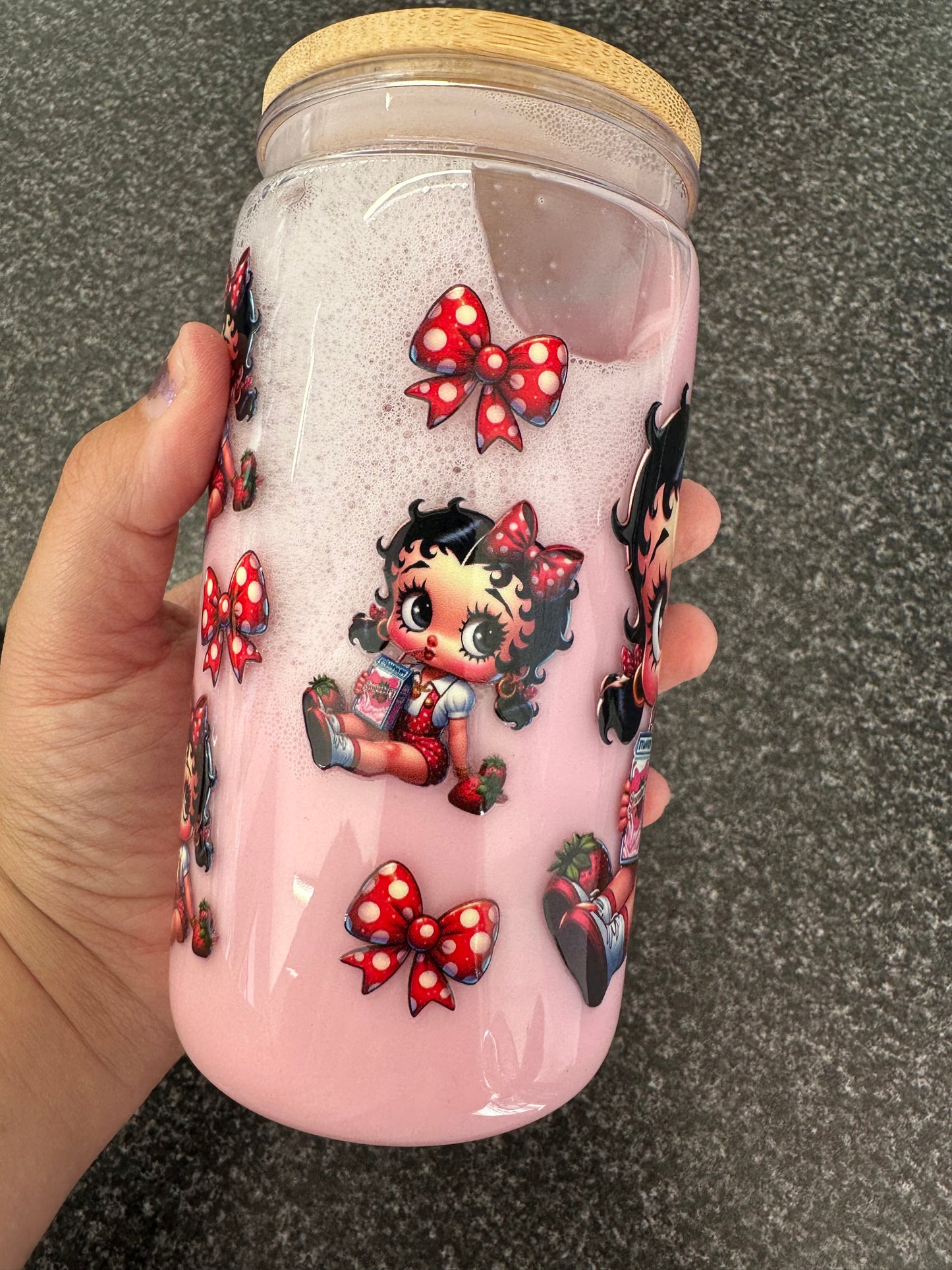 Strawberry Milkshake BettyB Boba