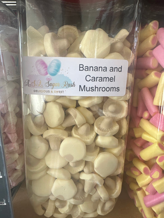 Caramel and Banana Mushrooms